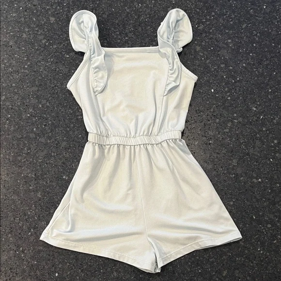 btween Light Blue and Floral Kids Rompers - Picture 5 of 11